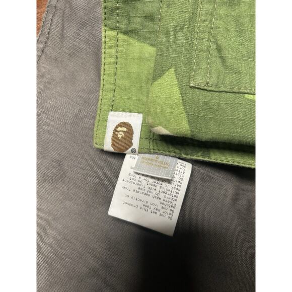2018 Japan Bape Autumn/Winter Season Splinter Camo Military Vest Bag Olive Drab - Picture 4 of 16